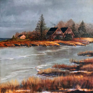 CANFIELD ISLAND FROM COVELEE PENINSULA – 14” X 11”